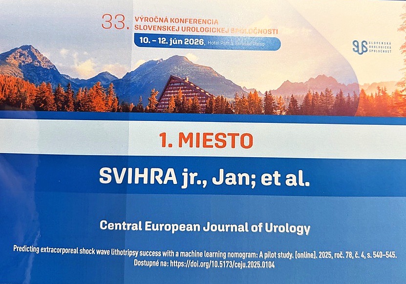 Úspech martinských urológov na výročnom kongrese